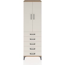 Hyperion Dolap 3 Raflı 5 Çekmeceli 2 Kapaklı 60x44x195 Çam-aytaşı Atlas Çam
