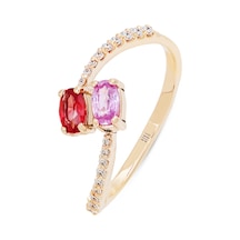 Siramücevherat Oval Safir Yüzük - Rose