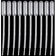 Suntek 50 Adet 1ml Transfer Mezun Pipetler Mezun 0.5ml Plastik