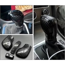 Dsg Vites Topuzu Yenileme 4 Parça Golf 7 7.5 Leon Passat B8 B7 2013-2020 Karbon Desenli Siyah