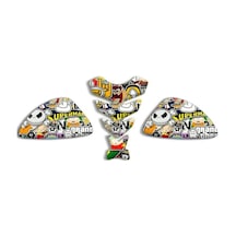 Universal Motosiklet Tank Pad Set 3d Sticker 02 Diğer