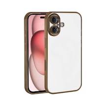 Apple iPhone  Uyumlu - 17 Razer Lensli Silikon - Çöl Titanyum
