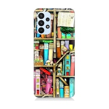 Samsung Galaxy A73 Uyumlu Kitaplık Ve Raflar Books Shelf Desenli Silikon Kılıf