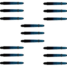 5 Set 15 Adet 48 MM Mavi-siyah Polikarbon Şeffaf Dart Shaft-şaft