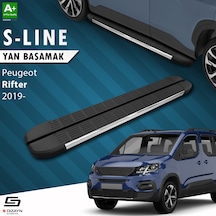 S-dizayn Peugeot Rifter Uzun Şase S-line Krom Yan Basamak 213 Cm 2019 Üzeri A+ Kalite