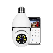 Ximistore9 2mp Kablosuz Güvenlik Kamerası: 360 Görüş, Çift Yönlü Ses, Hareket Algılama, Gece Görüşü, Akıllı Alarm, Uzaktan İzleme Beyaz