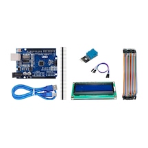 Arduino Sıcaklık-nem Ölçer Proje Kiti Dht11+lcd Stem Kodlama + Türkçe Döküman