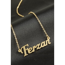 Ferzan İsimli Kolye -sarı N145 altın