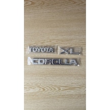 Toyota Corolla Xl Bagaj Yazısı 3lü Set Toyota Corolla Xl Yazı Toyota Corolla Xl