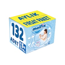 Molfix Bebek Bezi 5 Numara Junior Plus Aylık Fırsat Paket 132 Adet
