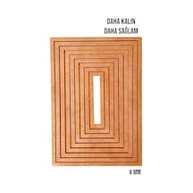 9'lu Dikdörtgen Ham Mdf, 8mm Kalınlık, 30 Cm Kasnak, Boyanabilir Vidasız Kasnak, Makrome Halkası