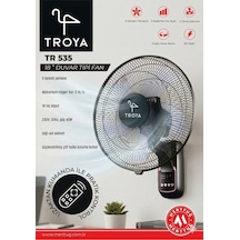 Troya 524 Duvar Tipi 18 İnç Uzaktan Kumandalı Vantilatör