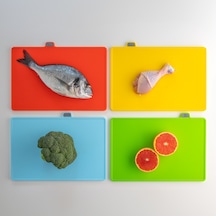 Porsima 1085 4'lü Kesim Panosu Yiyeceklere Özel Kesme Tahtaları