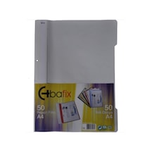 Bafix Telli Dosya Gri 50 Adet