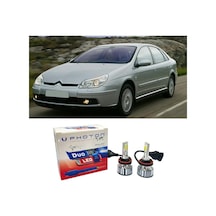 Citroen C5 Uzun + Kısa Far Ampulü H4 Duo Yeni Seri Beyaz 2000-2008
