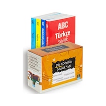 Dört Dörtlük Sözlük Seti Abc İlk Ve Orta Öğretim Tdk Uyumlu 4 Kitap Kutulu