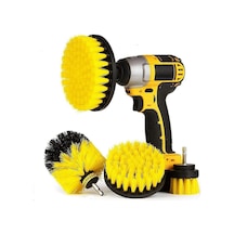 4 Parça Elektrikli Matkap Temizleme Fırçası - Banyo Temizliği İçin Elektrikli Temizleme Fırçası Matkap Dahil Değildir