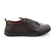 Kahve Hakiki Deri Erkek Sneaker E01900251044 Kahve