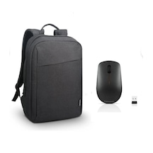 Lenovo 400 Kablosuz Mouse Gy50r91293 + Gx40q17225 15.6" Toploader B210 Notebook Sırt Çantası Siyah siyah