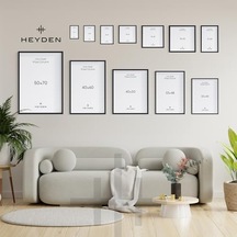 Limu Ahşap Çerçeve Fotoğraf, Poster Ve Özel Anılar İçin Dekoratif Çerçeve Beyaz, 20x20
