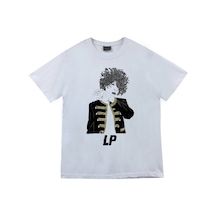 Stoned&Fame Lp Müzik Grubu Baskılı Unisex %100 Pamuk Beyaz T-shirt Beyaz