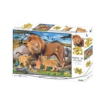 Prime 3d - Aslan Ailesi 500 Parça Yetişkin Puzzle 10161