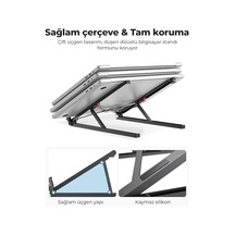 Saiji X2 Taşıma Çantalı Alüminyum Notebook Laptop Standı Siyah