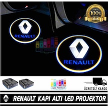 Renault Araçlar İçin Pilli Yapıştırmalı Kapı Altı Led Logo N11.10639