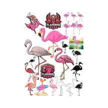 Flamingo Sticker Set 15 Parça Telefon, Tablet, Defter, Laptop Sticker