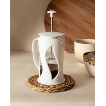 Madame Coco Berthe French Press - Soft Ekru - 500 Ml Frpr0000000001 500 Ml-soft Ekru Beyaz