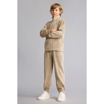 Defacto Oversize Dikiş Detaylı Fitilli Kadife Eşofman Altı Erkek Çocuk H8948a826aubg716 Bej-bg716