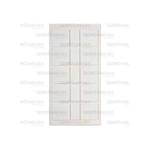 Pacific Beyaz Yapışkanlı Keçe 40mm X 40mm 20mm X 40mm