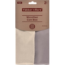 Vakker Nord Microfiber Cam Bezi 2'li Renkli