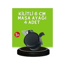 Sehpa Ve Restoran Arabası İçin Kilitli Ayak 4 Lü Çok Renkli