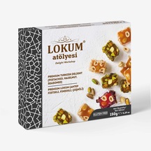 Lokum Atölyesi Premium Lokum Antep Fıstıklı Fındıklı Çeşnili 150 G