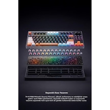 Çoklu Bağlantılı 2.4g +bt +kablolu Rgb Işıklı Q Klavye Tk15