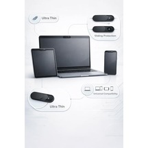 Webcam Kapatıcı Kamera Koruyucu 3 Lü Set Ultra İnce Gizlilik Koruma Laptop Tablet Telefon Uyumlu Kayar Kapaklı Güvenli Kamera Engelleyici