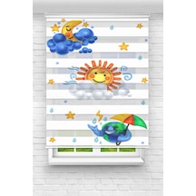 Perdeoutlet38 Baskılı Renkli Summer Dijital Baskılı Zebra Perde-cocuk Odası-stor Perde Model:pz-2548 Çok Renkli