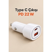 Pd 22w Type C Çıkışlı Araç Şarj Cihazı Standart