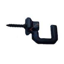 Cntma Vidalı Kanca, Askı Büyük - 15x23mm, Siyah - 1 Adet Diğer