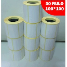 100x100 Barkod Etiket 30 Rulo 7500 Adet