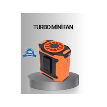 Turbo Mini Taşınabilir Fan 100 Kademeli Dijital Hız Kontrolü Ve Type-c Şarj