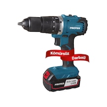Proter PST 540 BL 20V 4Ah Li-ion Çift Akülü Kömürsüz Darbeli Matkap