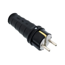 Topraklı Fiş Kauçuk 1x16a