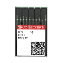 Overlok Makinesi İğnesi Groz Beckert Dcx27 Rg 10 Numara 10/70 İnce Örgü Overlok İğnesi 100 Adet