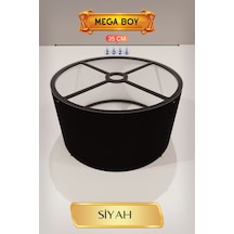 Siyah Lambader Başlığı 35 Cm Mega Boy