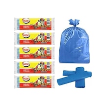 Ögem Büyük Boy Çöp Torbası Mavi 65X80 Cm 10 Lu 5 Rulo