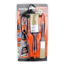 3pcs Boyacı - Nalbur Set 50mm Spatula - 2x Kestirme Fırça 5615