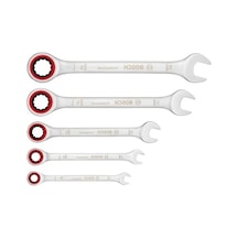 Cırcırlı Anahtar Takımı, 5 Parça Set İle 8-19mm Arasında Farklı Boyut Seçenekleri