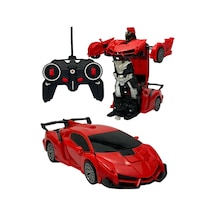 Uzaktan Kumandalı Robota Dönüşen Araba Ferrari - Kırmızı